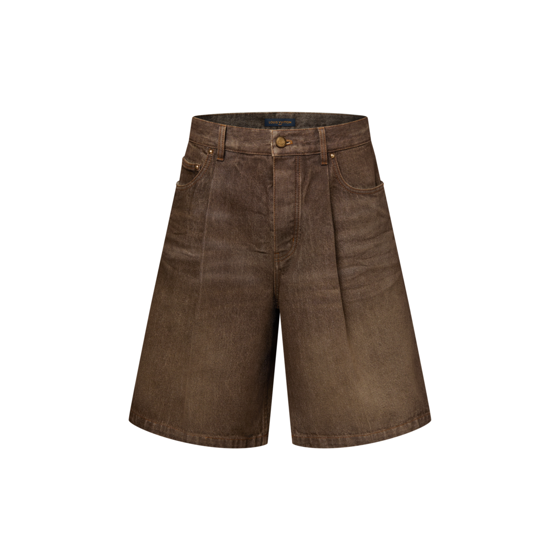 Louis Vuitton デニムショートパンツ LOUIS VUITTON デニムショートパンツ モノグラム マルチカラー 36